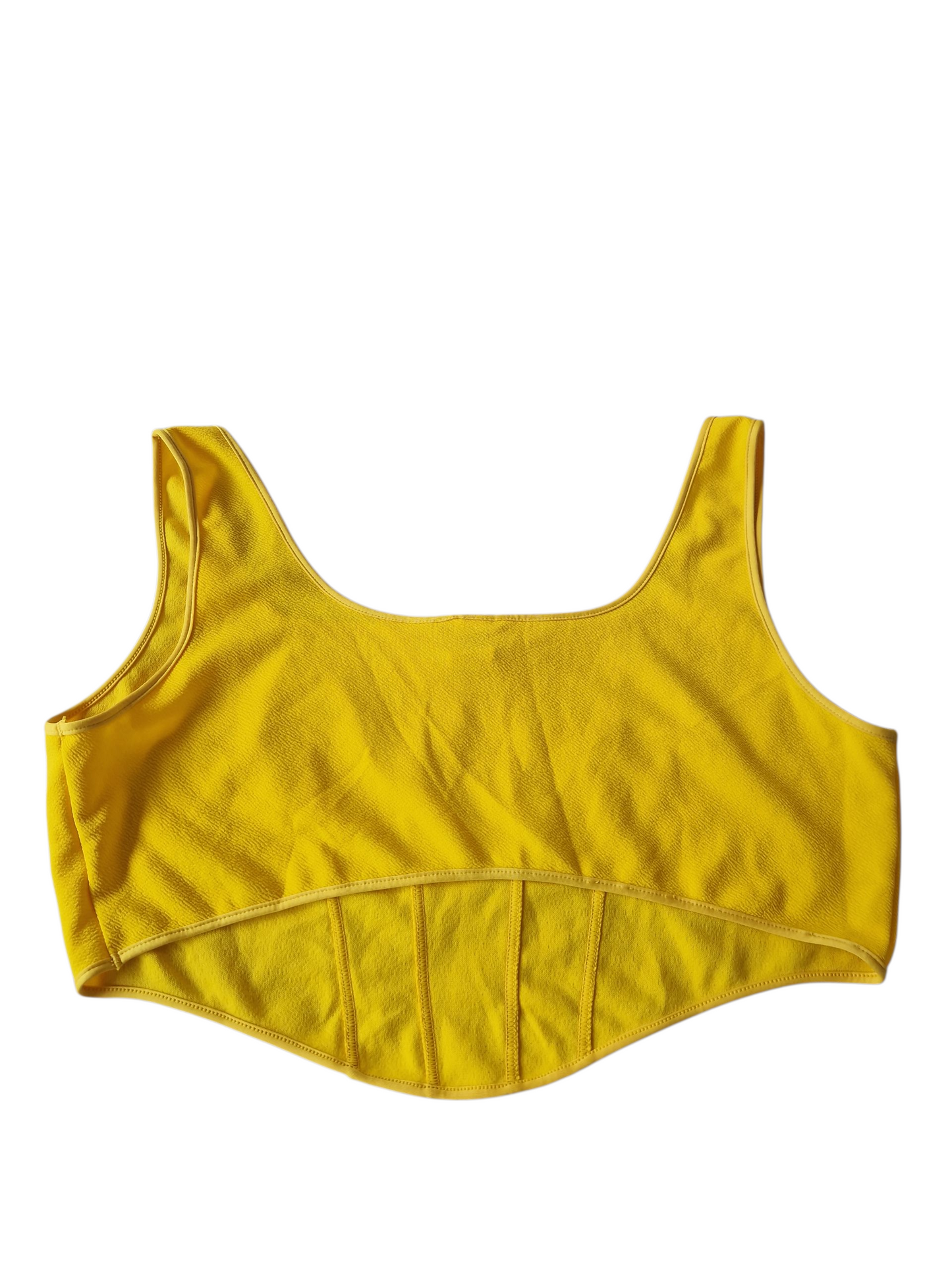 Crop top effet corset