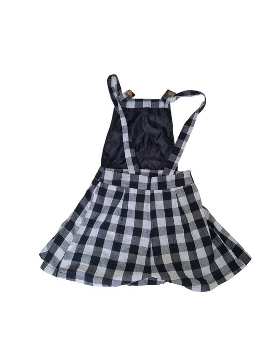 Salopette short à carreau