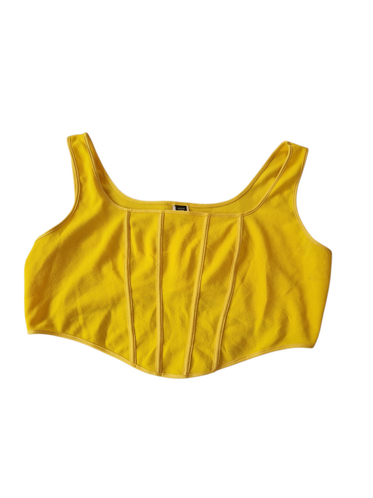 Crop top effet corset