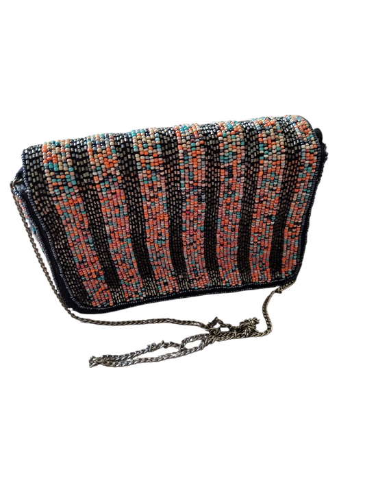 Sac pochette perlé