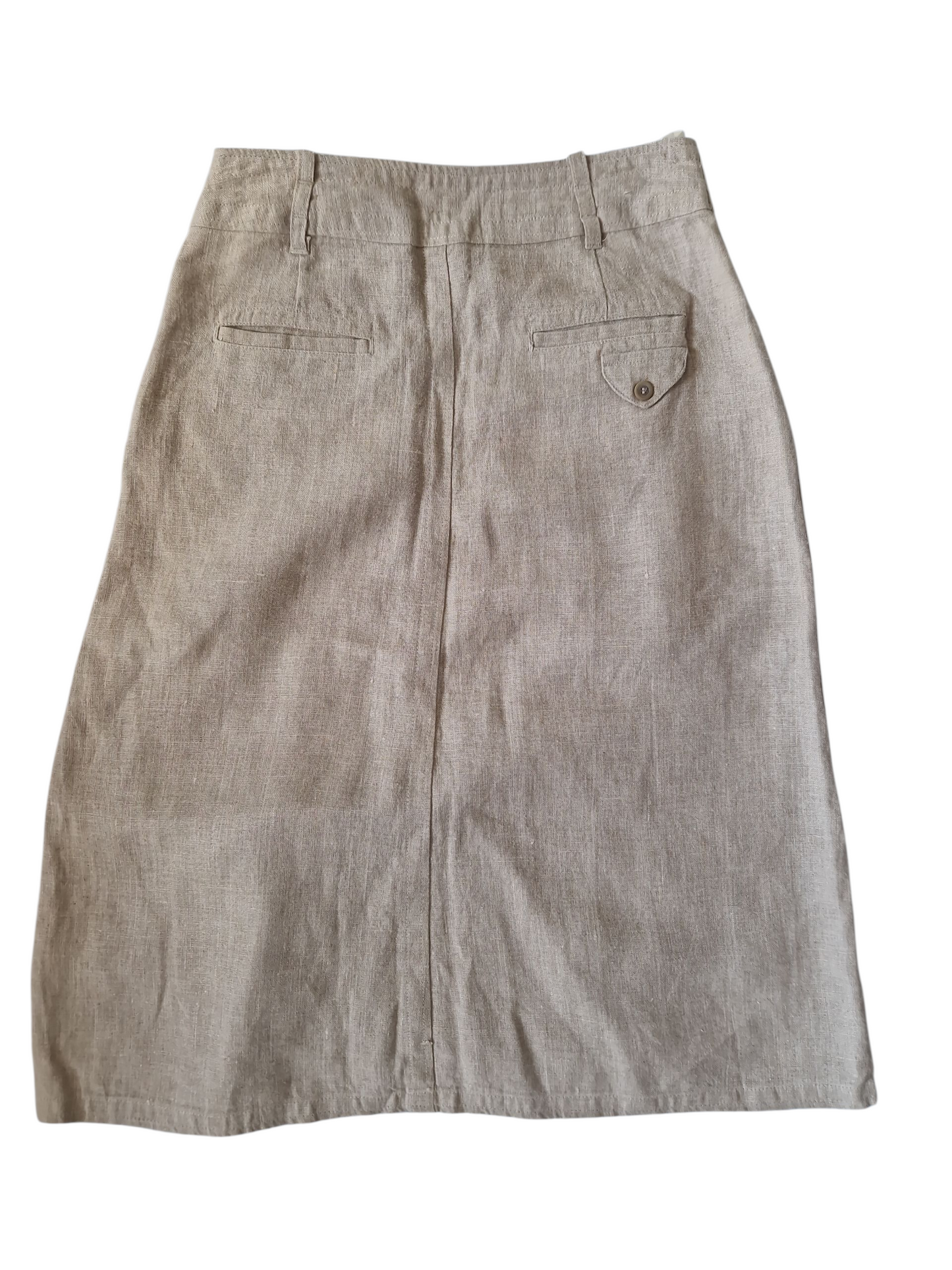 Jupe taille haute boutonnée – Style chic décontracté